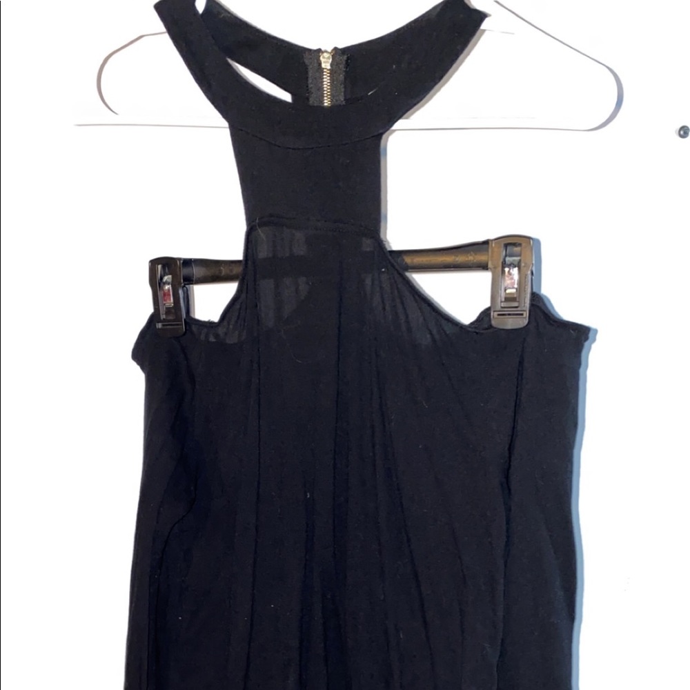 Black off the shoulder shirt